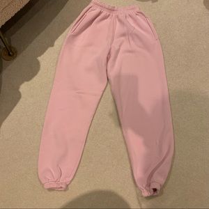 Boohoo comfy pink sweat pants